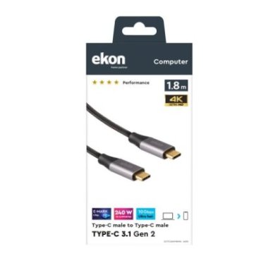 USB-C to USB-C 3.1 Gen 2 data and charging cable