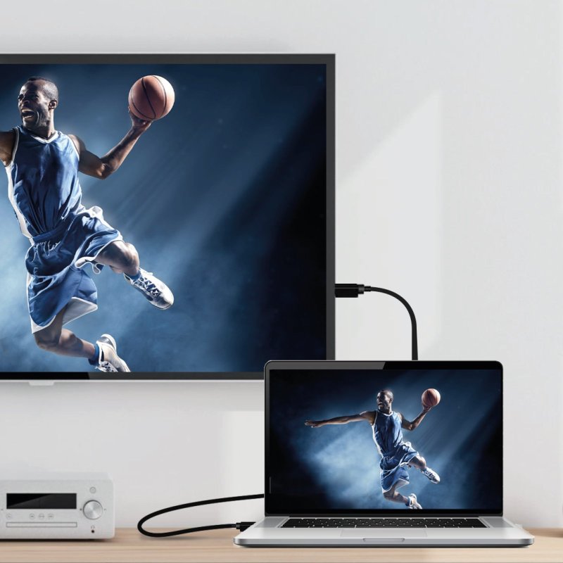 V 1.4 HDMI cable with Ethernet mini display port