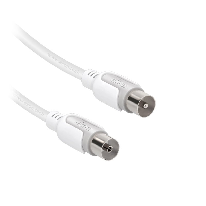 Male / female antenna cable + adapter 75dB