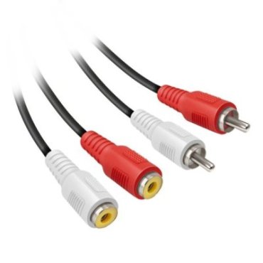 Câble audio 2 RCA mâle vers 2 RCA femelle