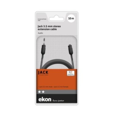 Audio cable with 3.5mm male - female jacks