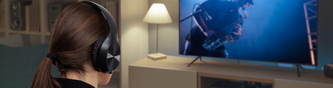 Casque sans fil ou filaire pour TV, téléphone et tablette | Ekon