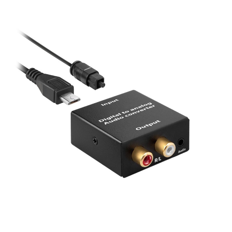 Toslink to RCA/3.5 mm jack converter