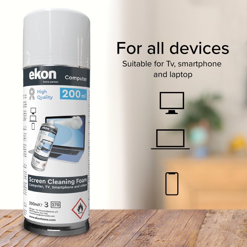 Foam for PC, TV and smartphone screens 200 ml