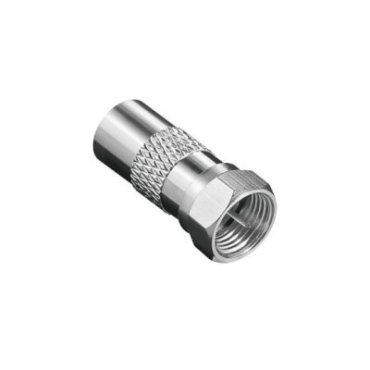 Type F adapter with a coaxial 9.5mm jack