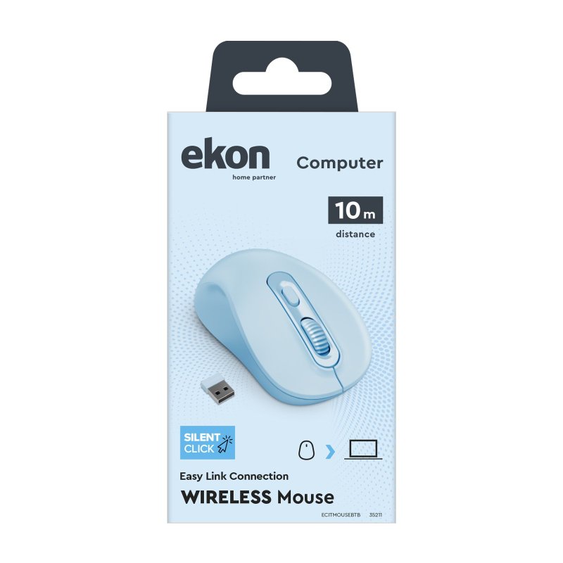 Universal wireless mouse with 4 buttons