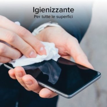 Pack of 100 sanitising wipes for screens and monitors