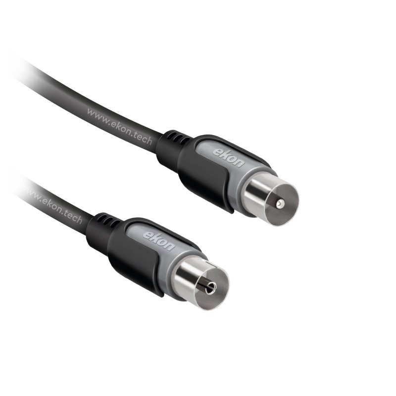 Male / female antenna cable + adapter 75dB