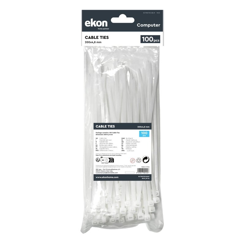 Cable Ties 200x4.8 mm 100 pcs