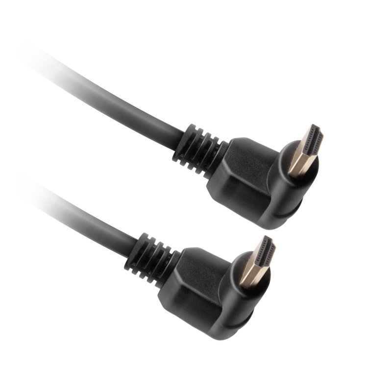 HDMI cable with 90° connectors