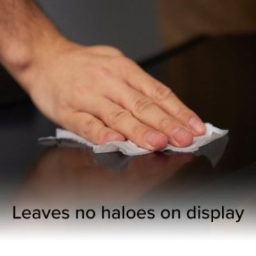 Pack of 100 sanitising wipes for screens and monitors