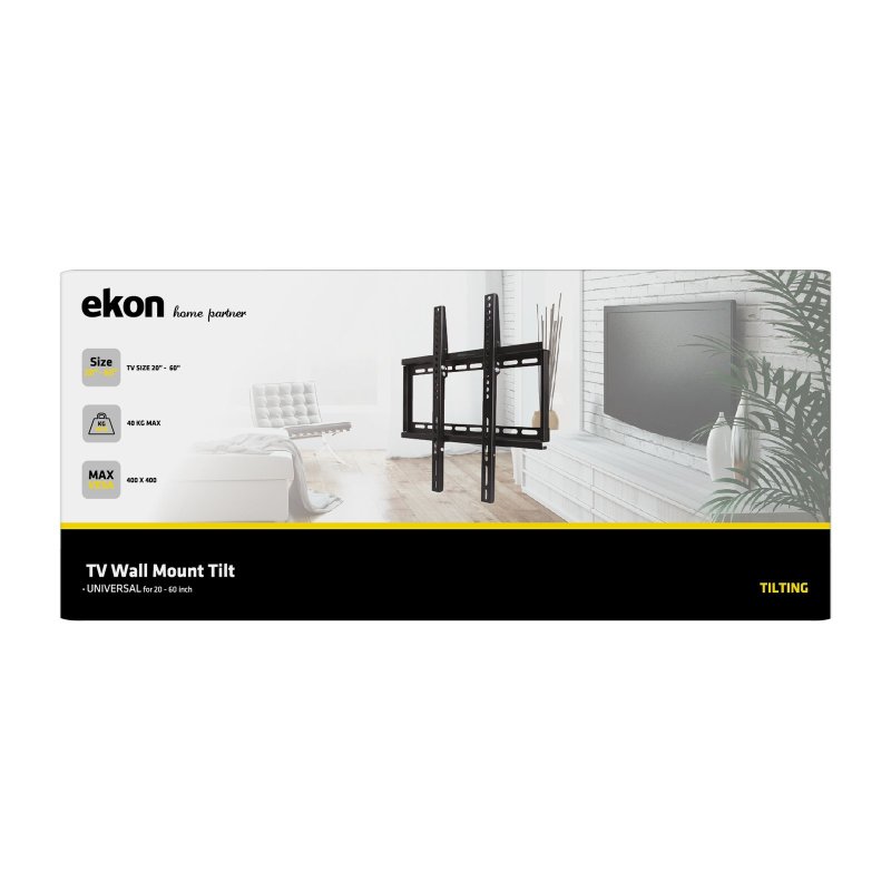 Tilting TV wall mount bracket 20-60 Inches, 40 kg