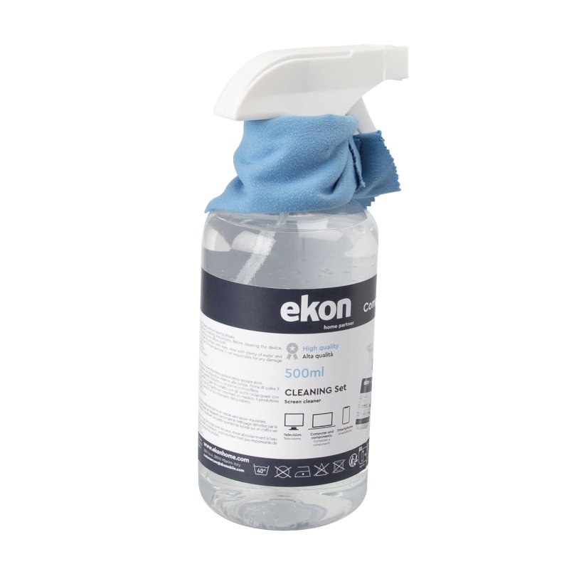 500 ml screen spray with microfibre cloth