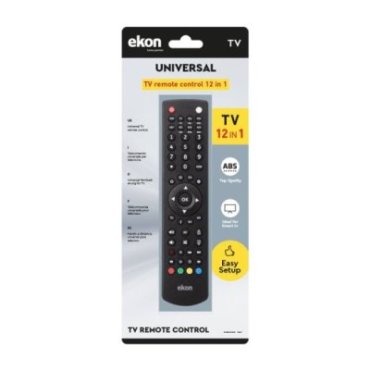 Universal 12-in-1 multi-brand remote control