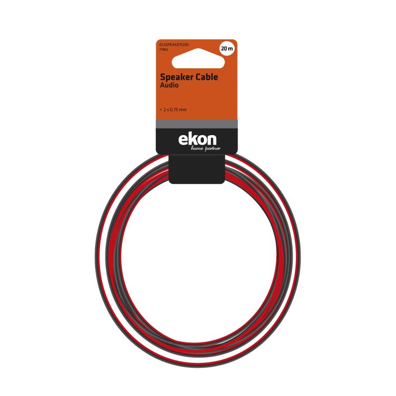 2 x 0.75, 20 m audio cable for speakers
