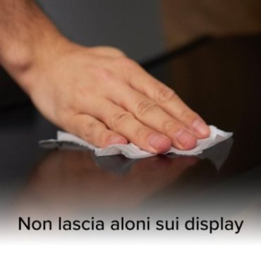 Pack of 100 sanitising wipes for screens and monitors