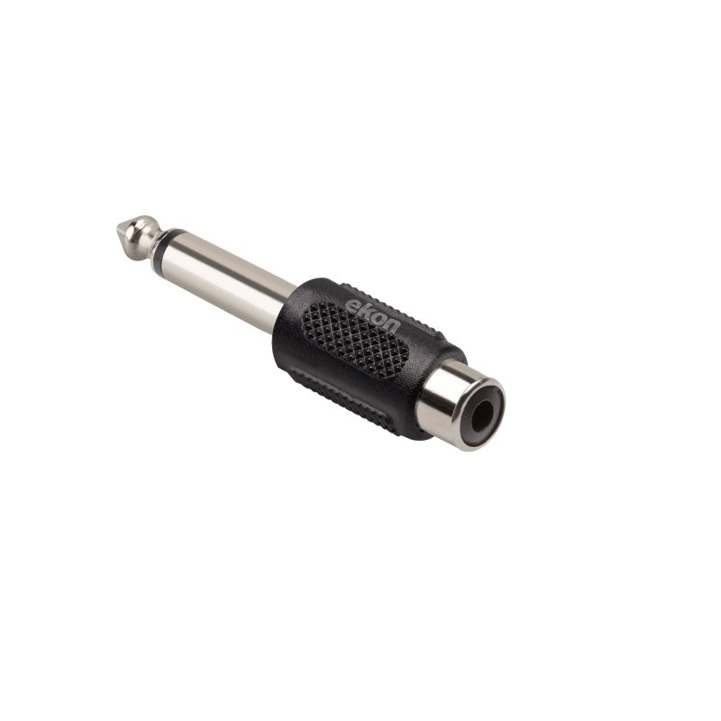 Female RCA - 6.3mm male jack stereo adapter