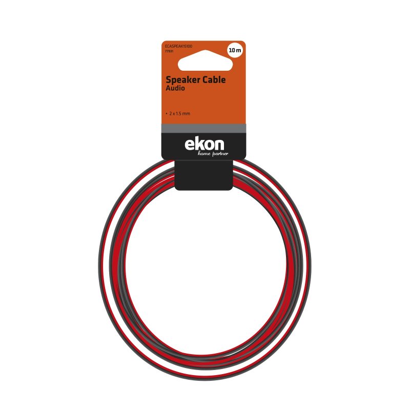2 x 1.5, 10 m audio cable for speakers