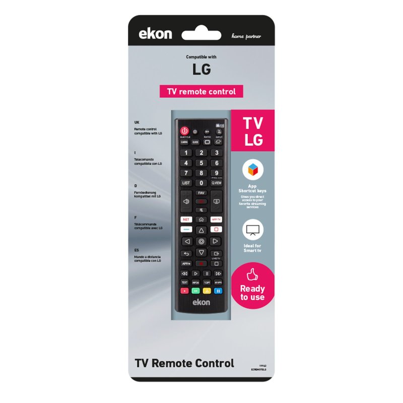Mando a distancia compatible con LG TV HD, LED, LCD