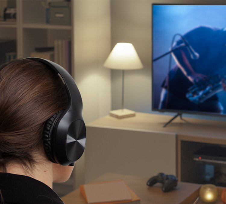 Casque sans fil ou filaire pour TV, téléphone et tablette | Ekon