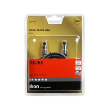 Optical cable with two Toslink