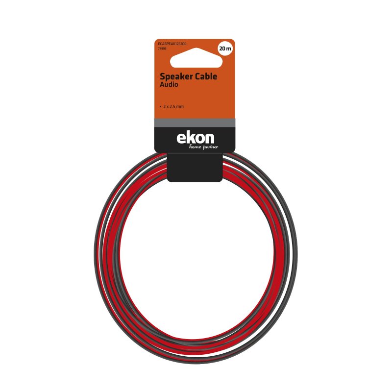 2 x 2.5, 20 m audio cable for speakers