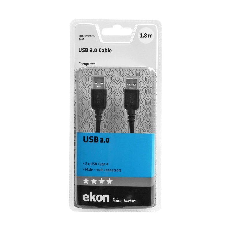 Type A male USB 3.0 cable