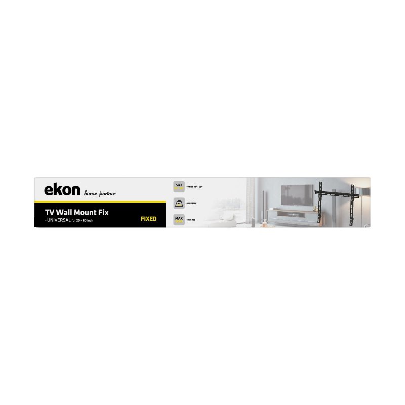 Fixed wall-mounted TV support 20-60 Inches, 40 kg