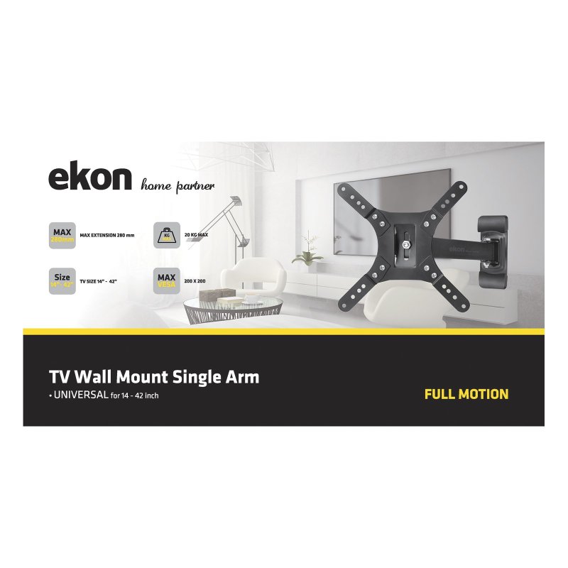 Swivel wall mount for TV from 14 to 42 inch