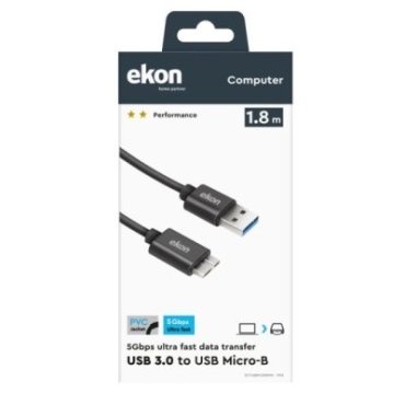 USB 3.1 A - Micro USB B printer cable