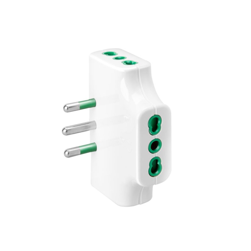 16A Triple flat adapter