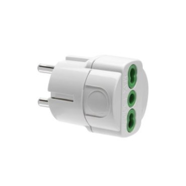 Adaptor for 16A two-pin Italian plug to Schuko