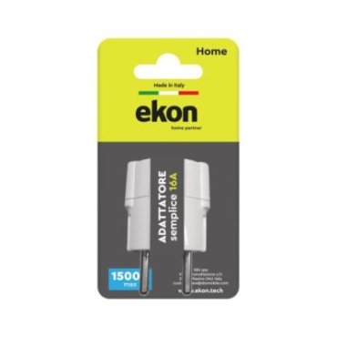 Adaptor for 16A two-pin Italian plug to Schuko