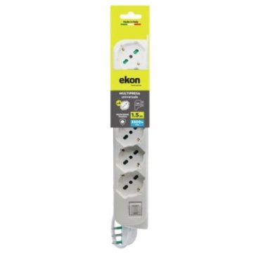 Power strip with 6 Italian/German sockets