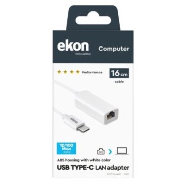 Type-C male to LAN female adapter