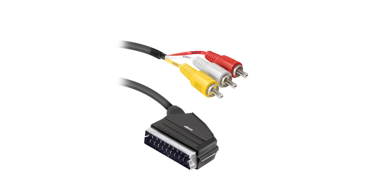 Scart cable – switch with RCA Ekon