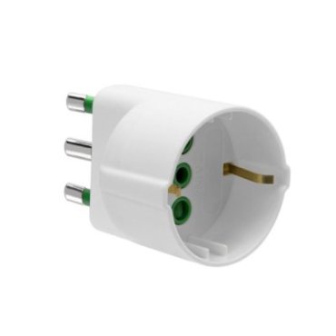 Adapter for European plug 10A to German-Italian socket 16A
