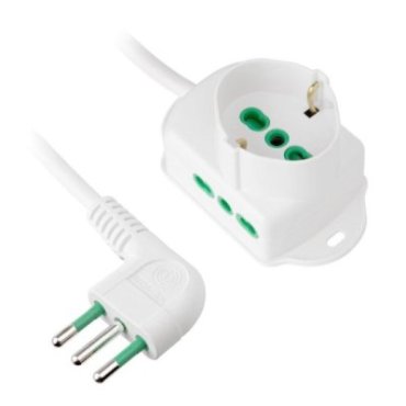 Italian/German multisocket and 2 Italian sockets on the sides