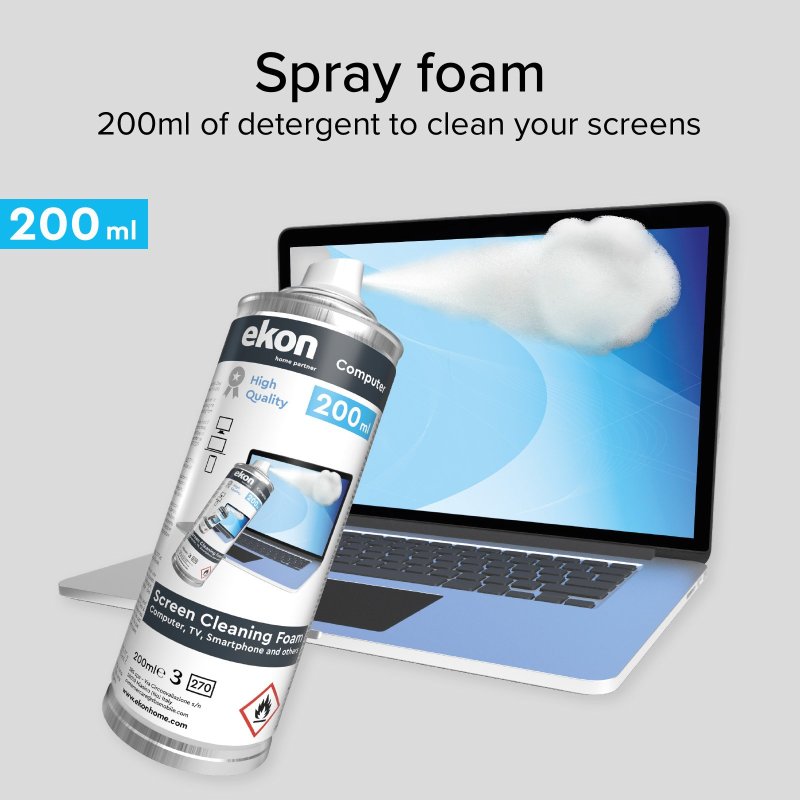 Foam for PC, TV and smartphone screens 200 ml