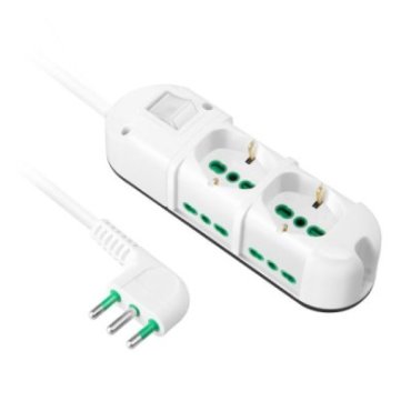 Italian/German multisocket and 4 Italian sockets on the sides