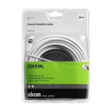 Satellite cable, connectors type F male to male Type F