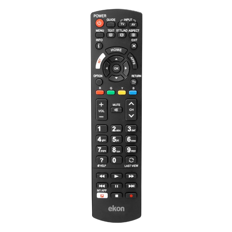 Remote control for Panasonic TVs and Smart TVs