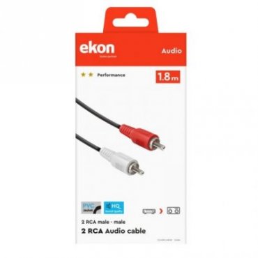Audio Cable 2 RCA Male to 2 RCA Male