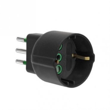 Adapter for European plug 10A to Schuko 16A