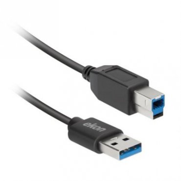 2m USB-A 3.0 to USB-B male data cable for printers and monitors