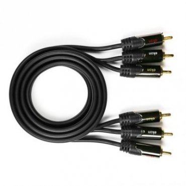 3 RCA cable with gold-plated connectors