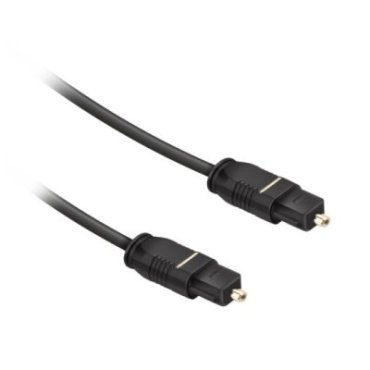 Toslink cable with fibre-optic connectors