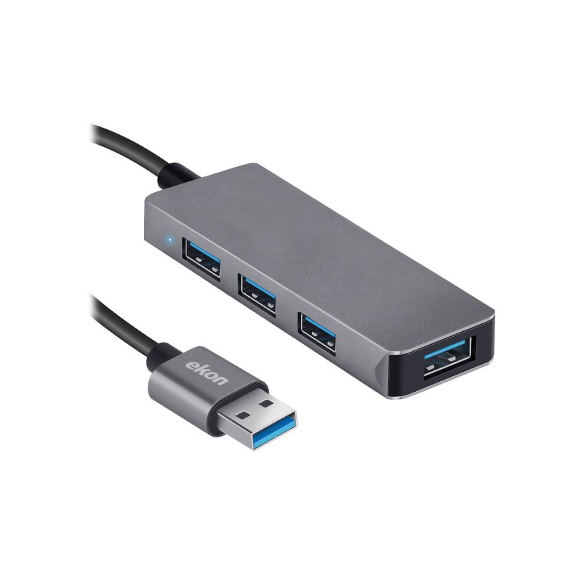HUB with 4 USB-A ports and USB-A power cable