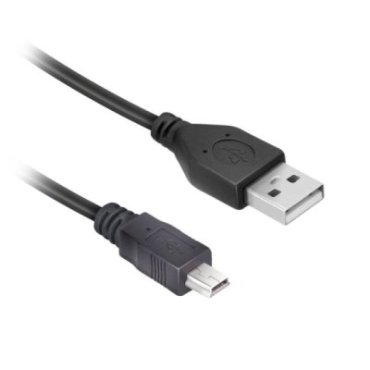 Cable with Type A male USB and male mini-USB
