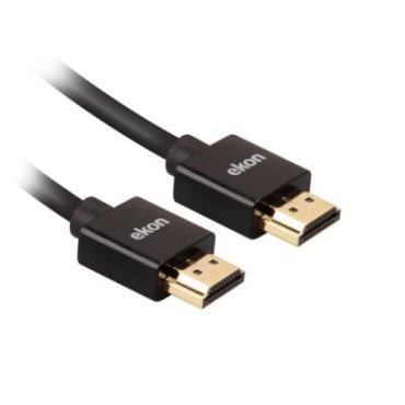 Slim HDMI cable, 2.0 with gold-plated connectors